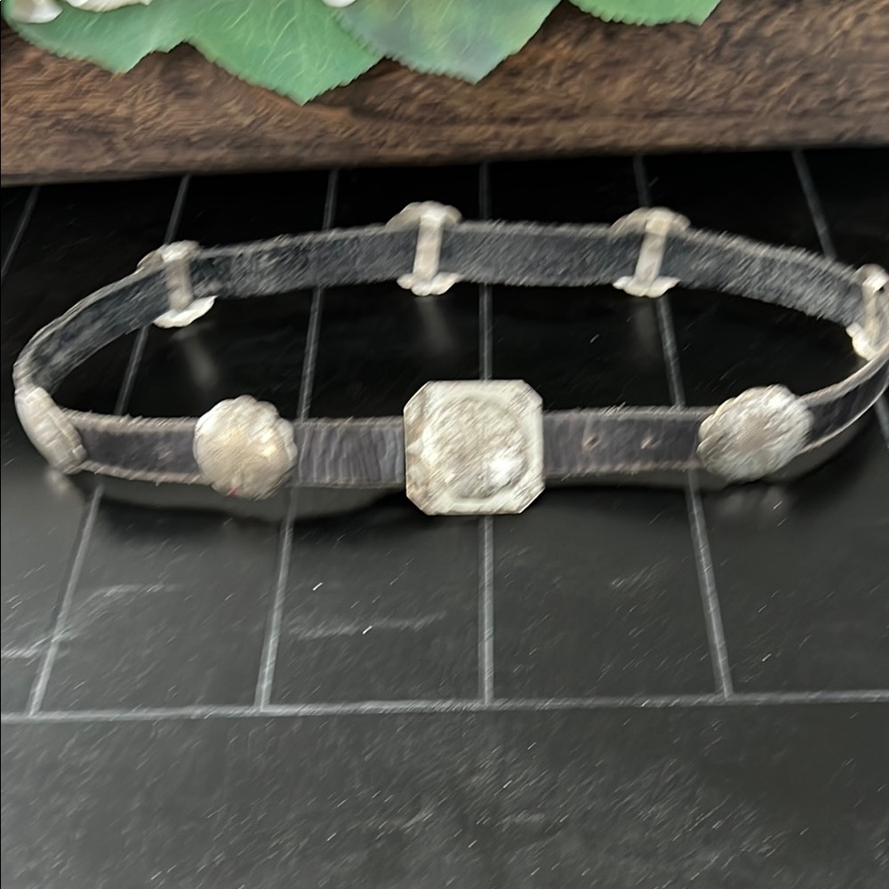 Stylish Silver Ralph Lauren Concho Belt